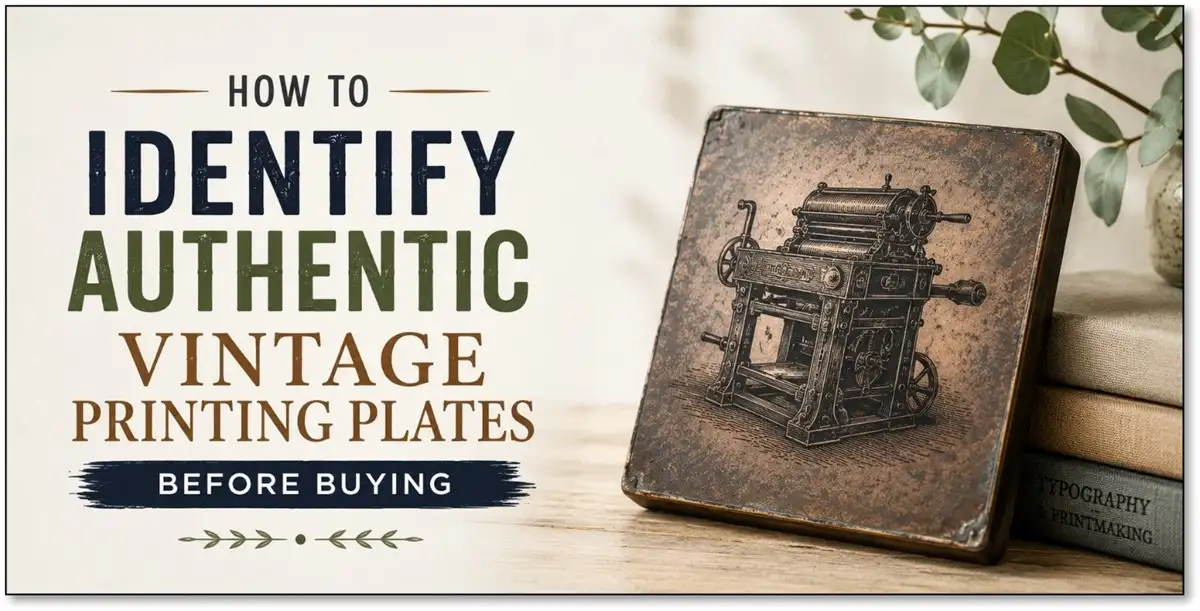 Authentic Vintage Printing Plates
